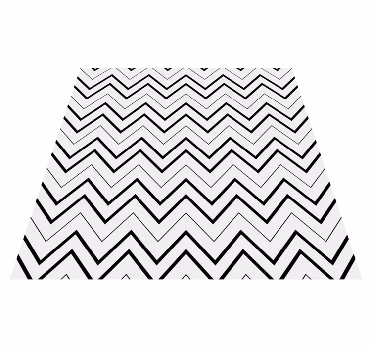 Minimalistyczny dywan winylowy w stylu chevron - TenStickers