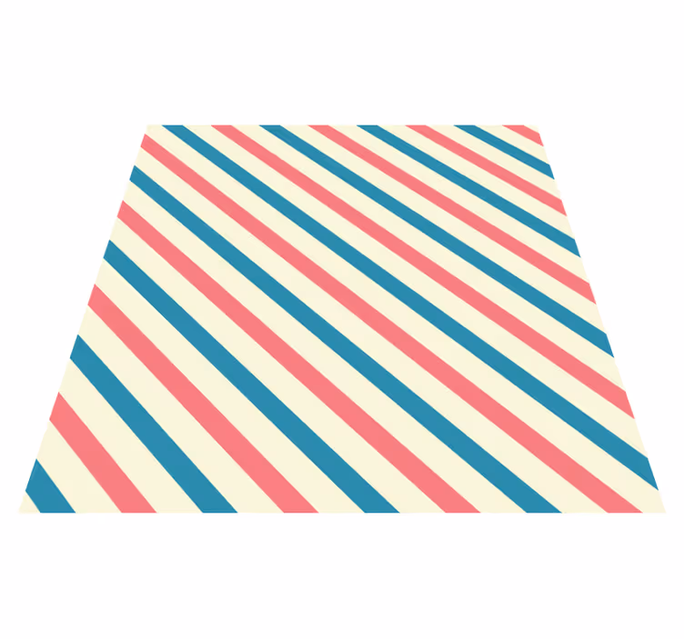 Dywan winylowy w paski w abstrakcyjnych kolorach - TenStickers
