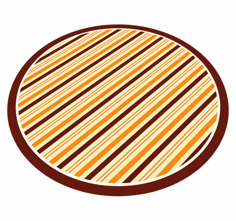 Dywan winylowy w paski w ciepłych odcieniach - TenStickers