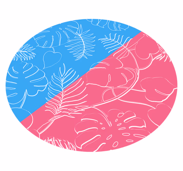Dywan winylowy natura tropikalne liście - TenStickers