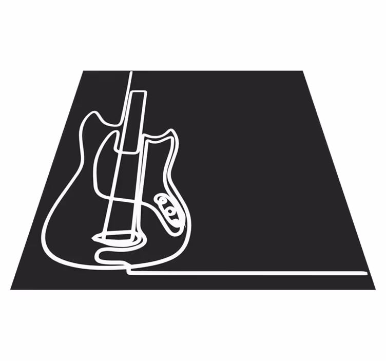 Nowoczesny dywan winylowy gitara elektryczna - TenStickers