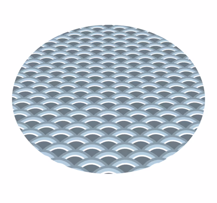Dywan winylowy wzór geometryczny motyw falowy - TenStickers