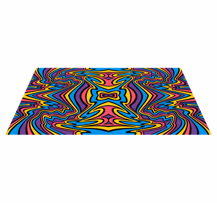Dywan winylowy tekstura psychodeliczny wzór wirowy - TenStickers