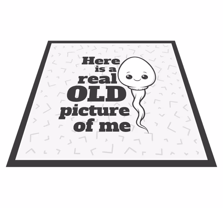 Dywan winylowy napisy sperma prawdziwe stare zdjęcie - TenStickers
