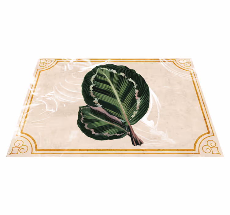 Dywan winylowy natura elegancki motyw liścia - TenStickers