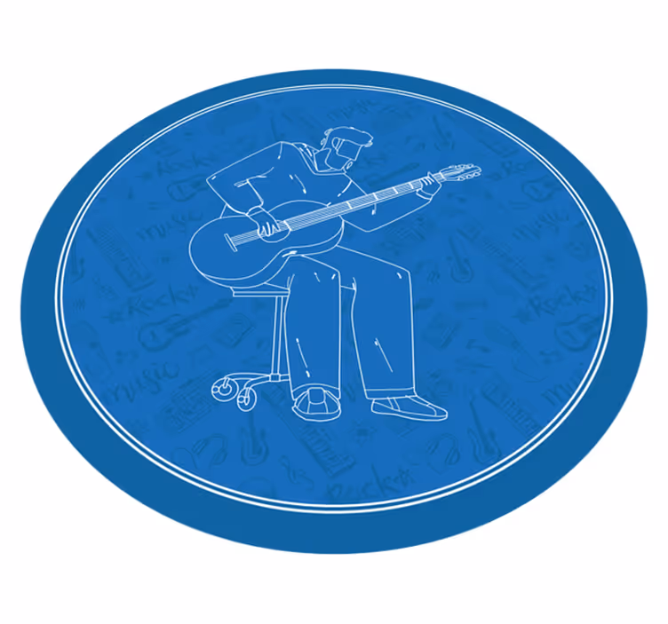 Dywan winylowy tekstura muzyczne wibracje - TenStickers