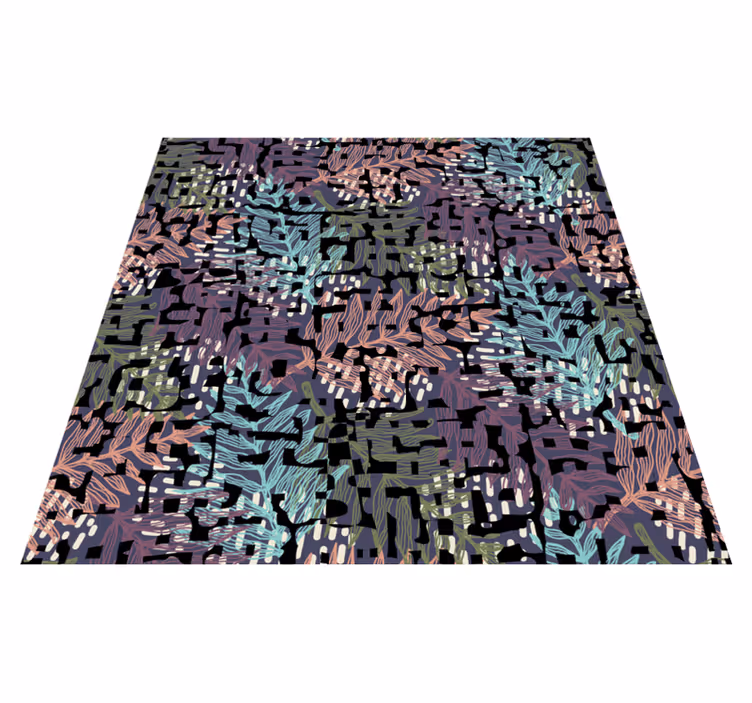 Kwadratowy dywan winylowy oryginalny design - TenStickers