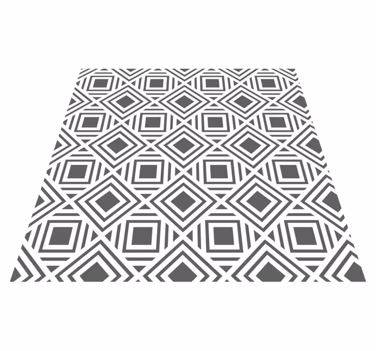 Dywan winylowy wzór geometryczny elegancki motyw diamentowy - TenStickers