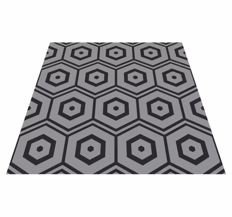 Dywan winylowy wzór geometryczny wzory sześciokątne - TenStickers