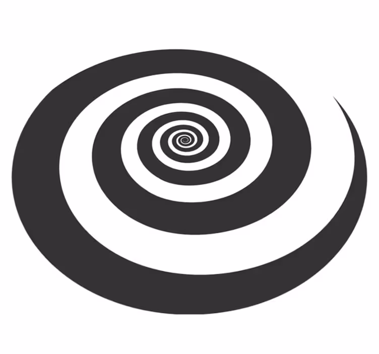 Dywan winylowy wzór geometryczny spiralowy motyw - TenStickers