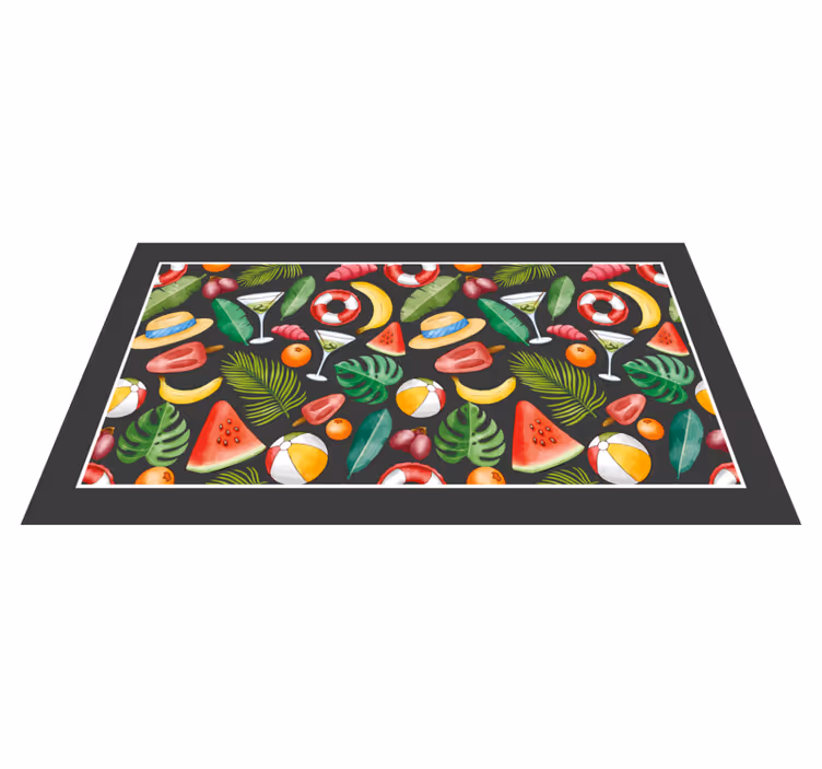 Dywan winylowy halloween tropikalne letnie wibracje - TenStickers