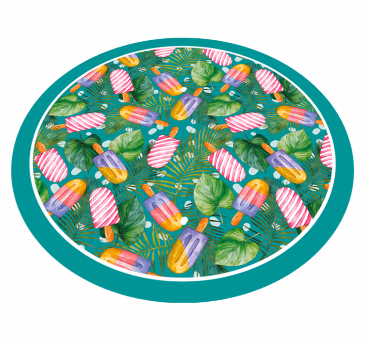 Dziecięcy dywan winylowy letnie lody - TenStickers
