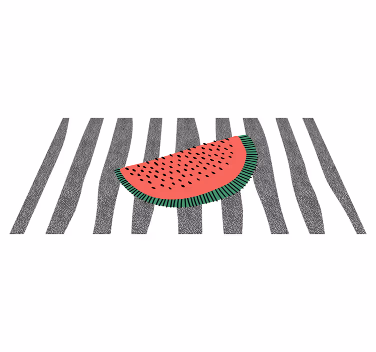 Dywan winylowy tekstura kawałek arbuza - TenStickers
