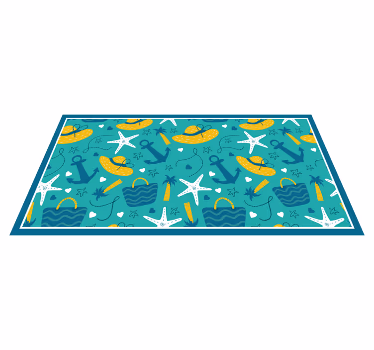 Dywan winylowy halloween motyw nadmorskiej przygody - TenStickers