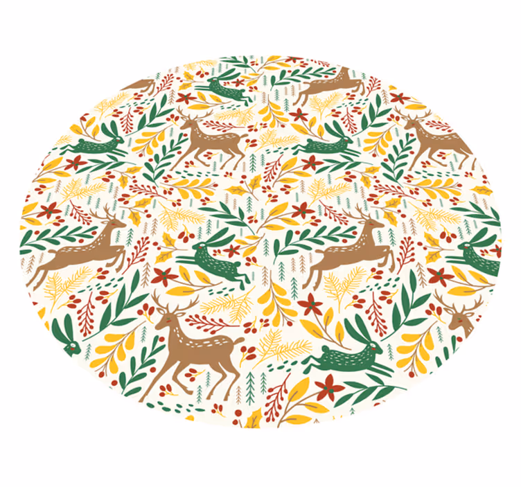 Dywan winylowy Boże Narodzenie motyw inspirowany naturą - TenStickers