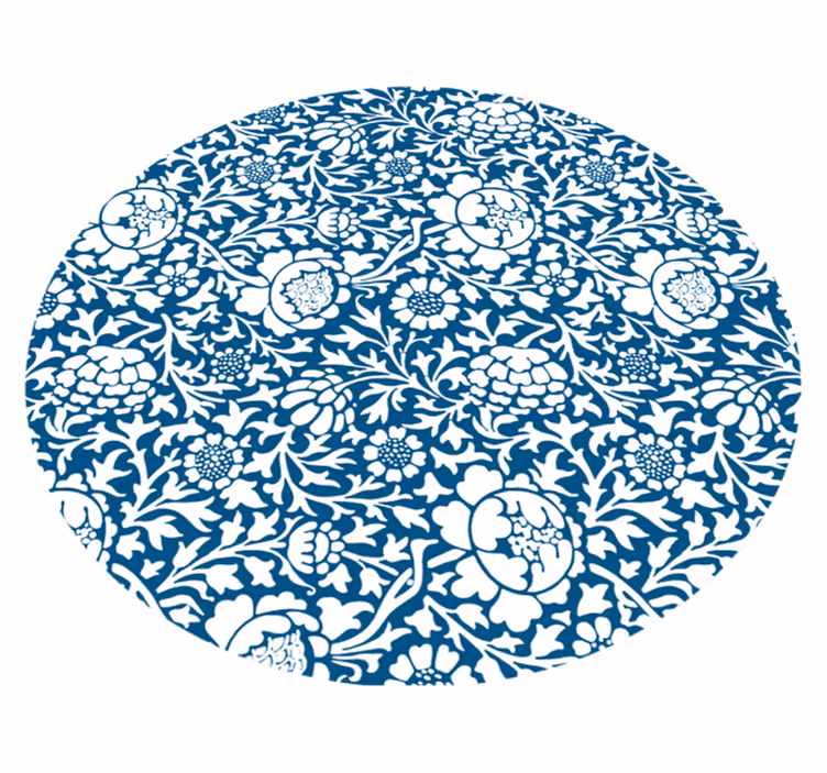 Dywan winylowy w kwiaty i rośliny styl floral - TenStickers