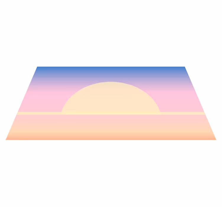 Dywan winylowy natura gradient wschodu słońca - TenStickers