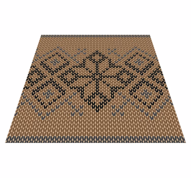 Dywan winylowy wzór geometryczny klasyczna kompozycja - TenStickers