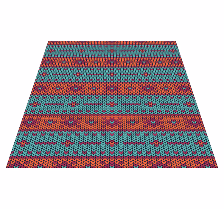 Dywan winylowy etniczny w żywy geometryczny wzór - TenStickers