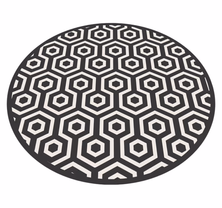 Dywan winylowy wzór geometryczny ułożenie heksagonów - TenStickers