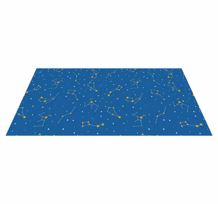 Dywan winylowy w gwiazdki niebiańskie nocne niebo - TenStickers