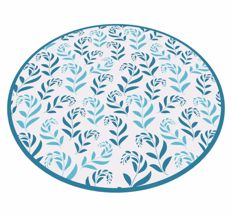 Dywan winylowy w kwiaty i rośliny inspiracja liściami - TenStickers