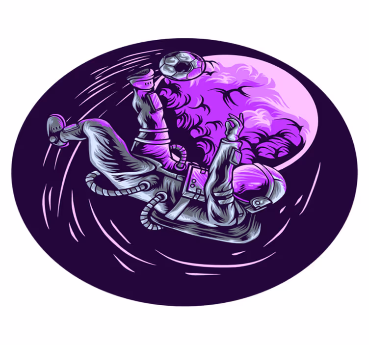 Dywan winylowy w gwiazdki astronauta unoszący się - TenStickers