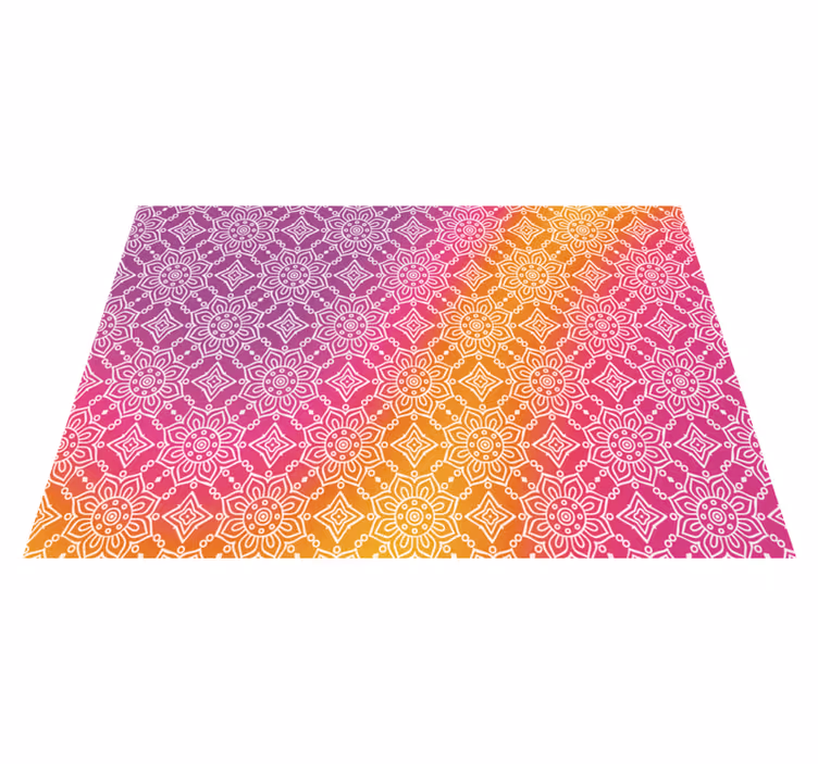 Dywan winylowy z mandalą elegancki gradient - TenStickers