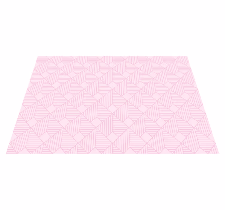 Dywan winylowy wzór geometryczny różowe eleganckie wzory - TenStickers