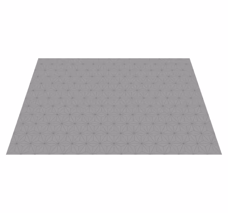 Dywan winylowy imitacja płytek geometryczny szary motyw - TenStickers