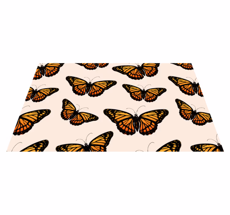 Dywan winylowy zwierzęta żywy motyw motyla - TenStickers