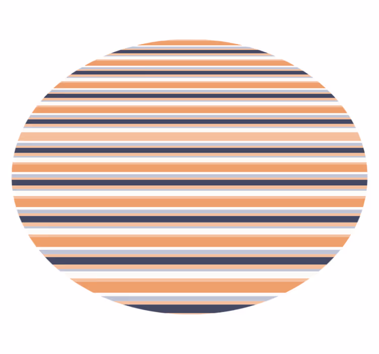 Dywan winylowy w paski pasiasty motyw kołowy - TenStickers