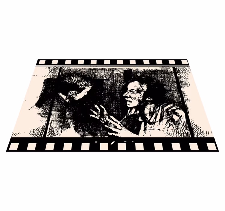 Dywan winylowy halloween scena filmowa sztuka - TenStickers