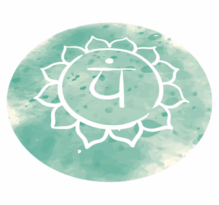 Dywan winylowy z mandalą symbol czakry lotosu - TenStickers