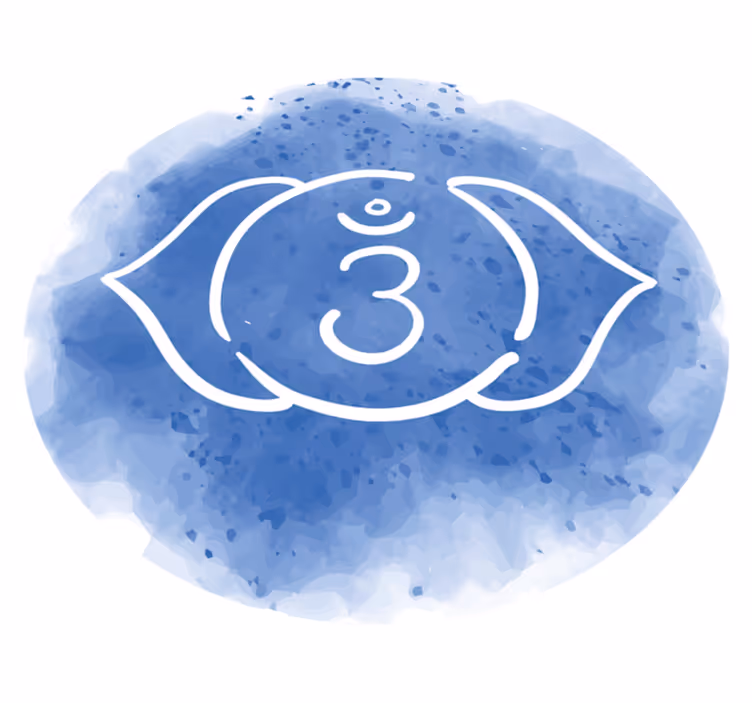 Dywan winylowy z mandalą uspokajający niebieski symbol - TenStickers