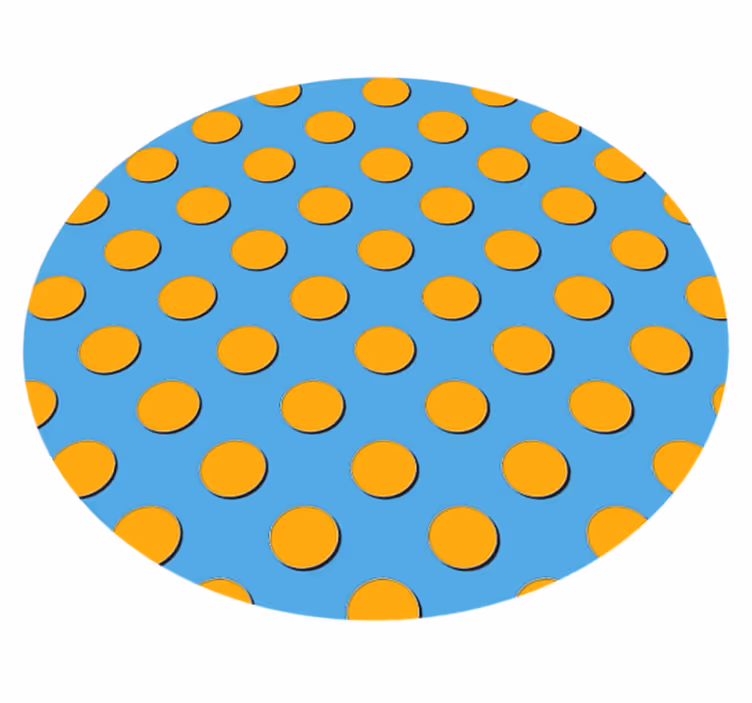 Dywan winylowy wzór geometryczny jasne kropki - TenStickers