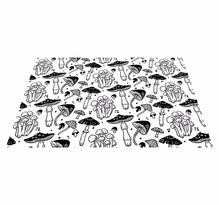 Dywan winylowy natura motyw grzybowy - TenStickers