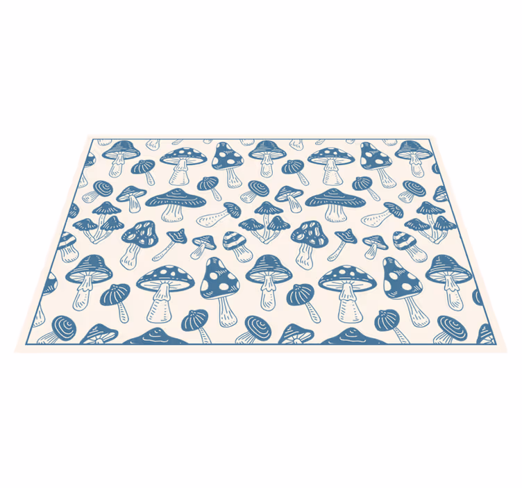 Dywan winylowy natura w stylu grzybowym - TenStickers