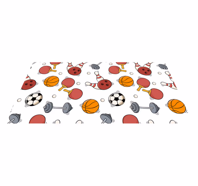 Dywan winylowy dla nastolatków elementy zabawy sportowej - TenStickers