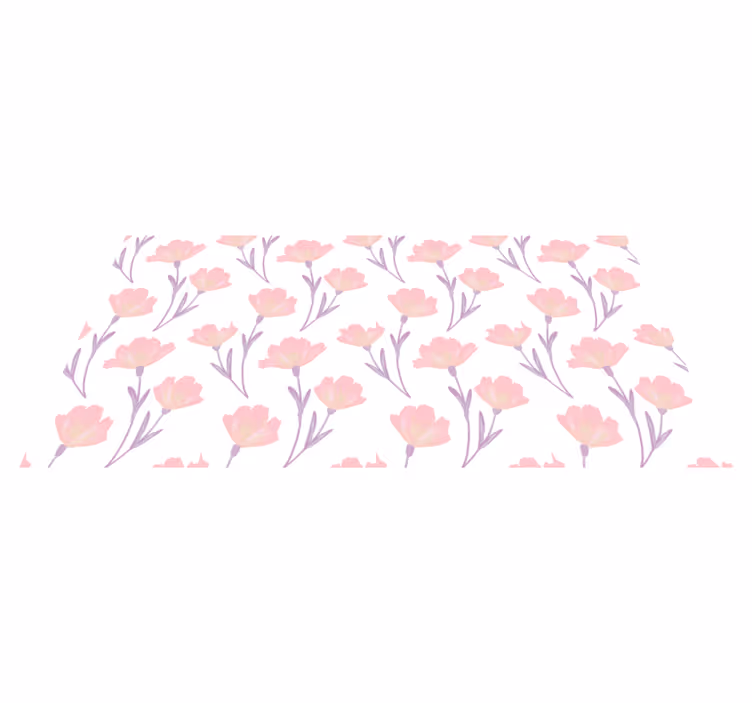 Dywan winylowy w kwiaty i rośliny miękkie wzory kwiatowe - TenStickers