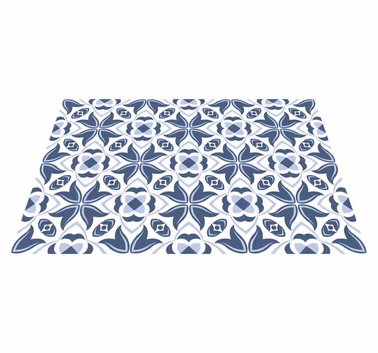 Dywan winylowy z mozaiką stylowy szary wzór - TenStickers