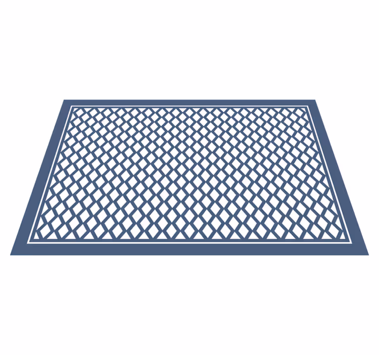 Dywan winylowy wzór geometryczny szykowny motyw diamentowy - TenStickers