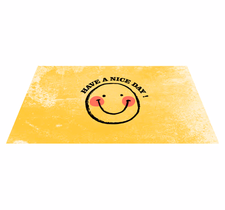 Dywan winylowy napisy miłego dnia! - TenStickers