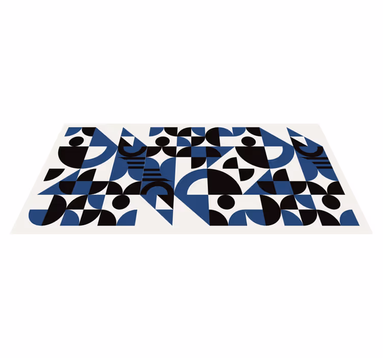Dywan winylowy wzór geometryczny formy energetyczne - TenStickers