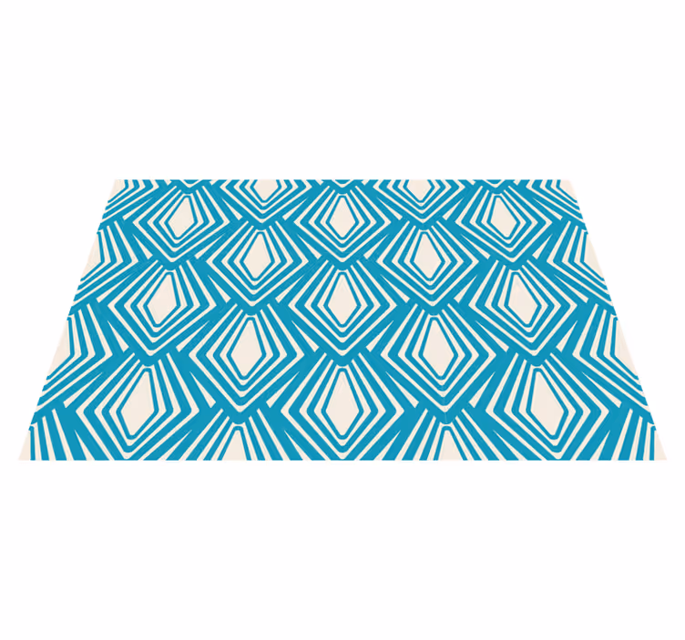 Dywan winylowy do salonu stylowe geometryczne warstwy - TenStickers