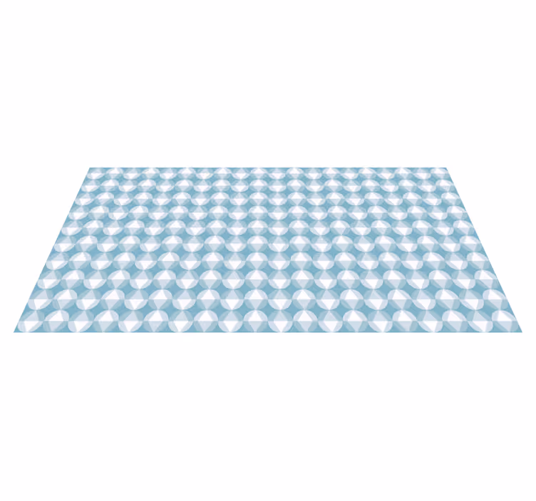 Dywan winylowy wzór geometryczny dynamiczny motyw diamentowy - TenStickers
