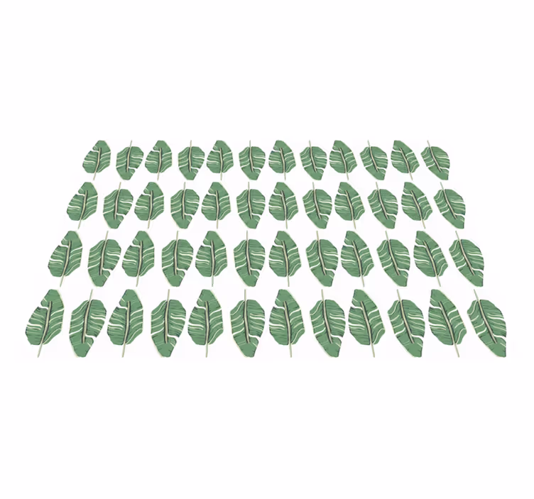 Dywan winylowy natura bogaty motyw liścia - TenStickers