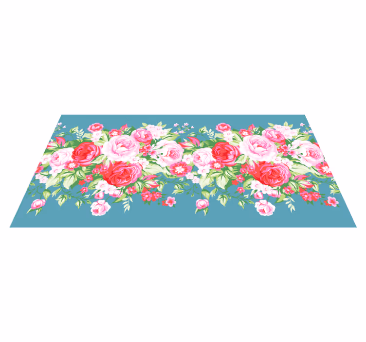 Dywan winylowy w kwiaty i rośliny floral Blossom Array - TenStickers