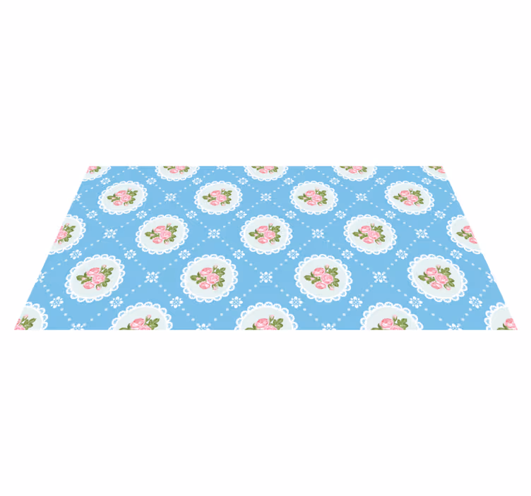 Dywan winylowy retro floral Lace Pattern - TenStickers