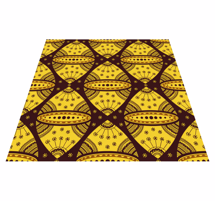 Dywan winylowy mandala symetria inspirowana mandalą - TenStickers